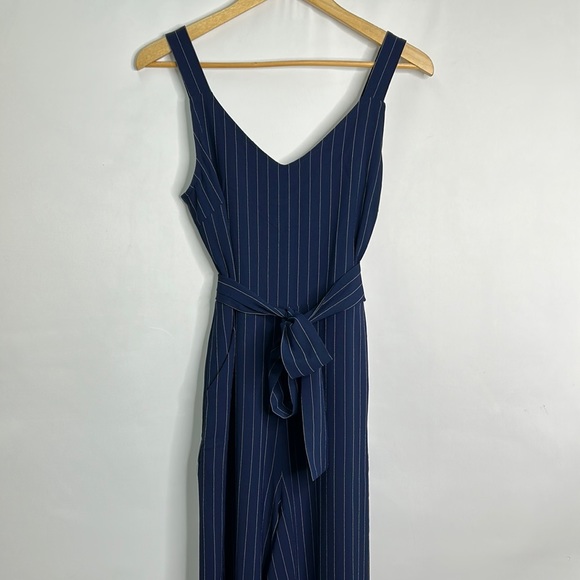 Gestuz Kine sleeveless pinstripe pocketed jumpsuit NWT Intermix - Picture 2 of 10